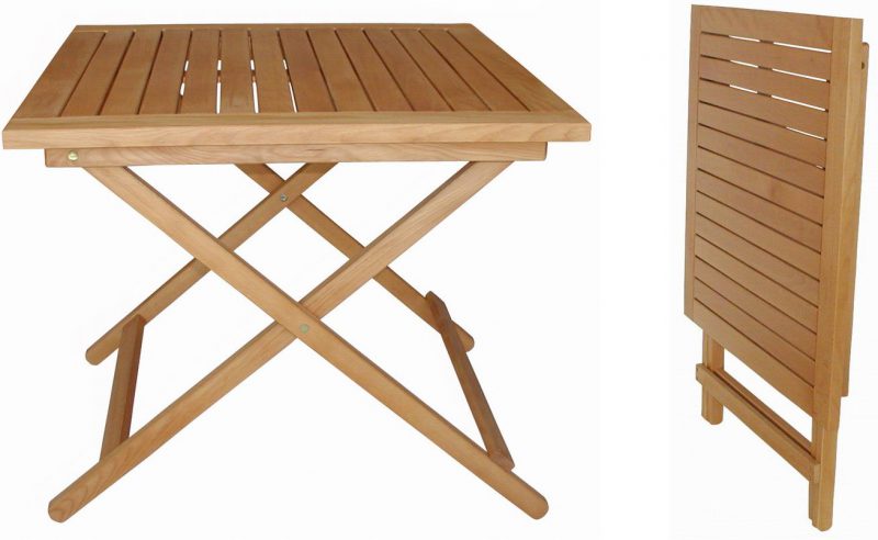 Houten Bistro set klaptafel met 2 houten klapstoelen Meubelfabriek